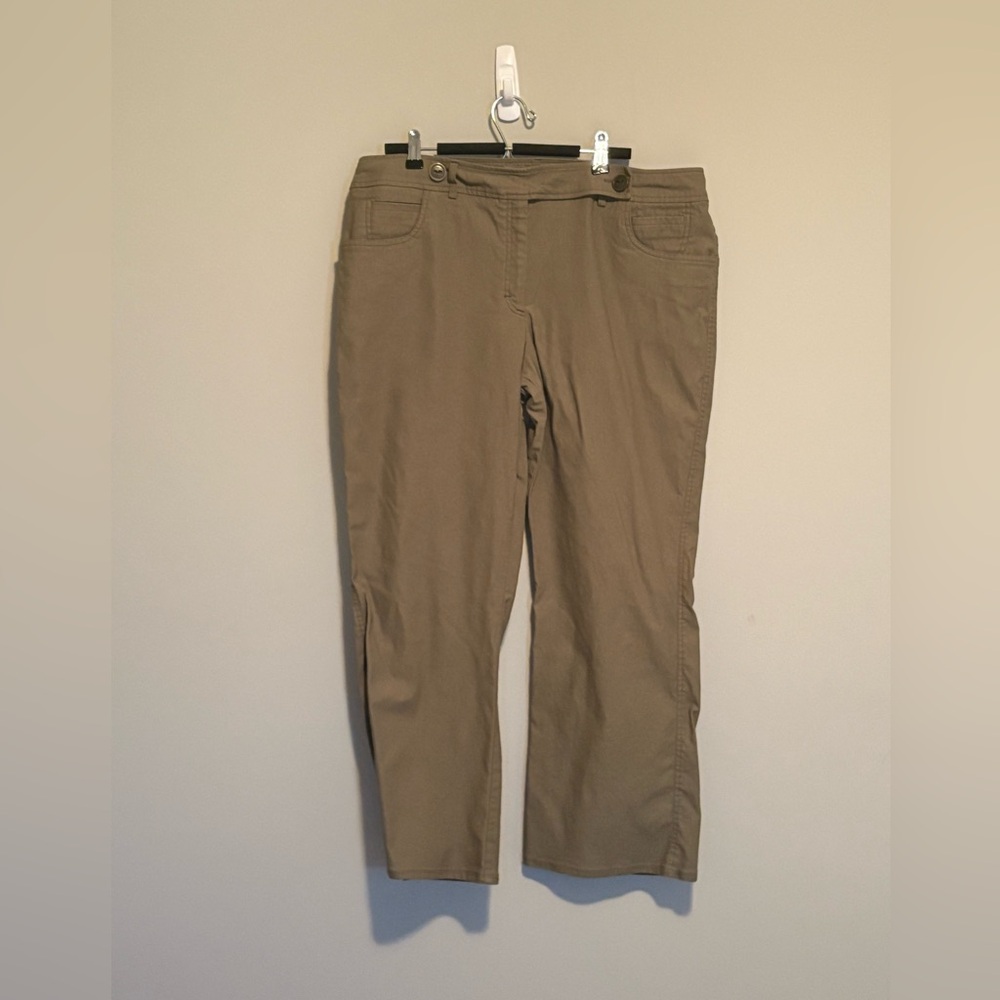 Tribal plus sized khaki pants. Ladies size 16